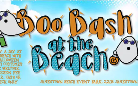 Boo Bash at the Beach with Trick or Treating, Games & more – October 12 at Jamestown Beach Event Park