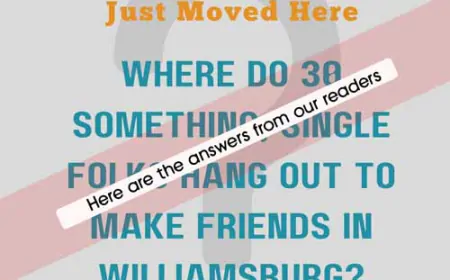 New to town? Here are reader suggested place for adults to make new friends!