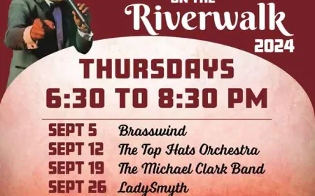 Rhythms on the Riverwalk FREE Concert Series Schedule for 2024 in Yorktown