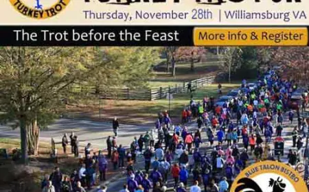 Blue Talon Bistro Turkey Trot 5k and 1 Mile Fun Run  2024 – Now Registering