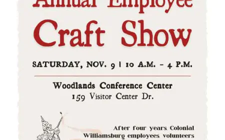 Colonial Williamsburg Employees Craft Show – November 9