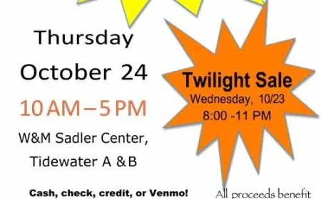 Annual FISH Costume Sale Oct 23 & 24, 2024 at W&M Sadler Center – Details: