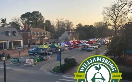 Williamsburg Farmers Market Saturdays from 8am-noon