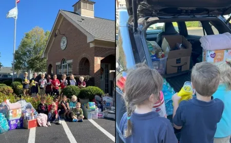 PHOTOS: Midlothian preschoolers donate supplies for hurricane relief