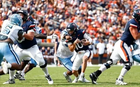 Virginia falls at home to North Carolina 41-14