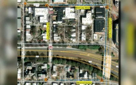 Daily lane closure, detours coming to Richmond intersection for paving