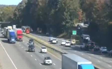 I-95 North closed in Henrico due to crash