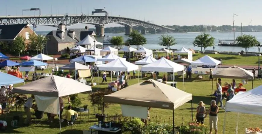 Yorktown Market Days Farmers Market is weekly on Saturdays from 8 am to noon