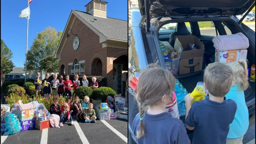 PHOTOS: Midlothian preschoolers donate supplies for hurricane relief