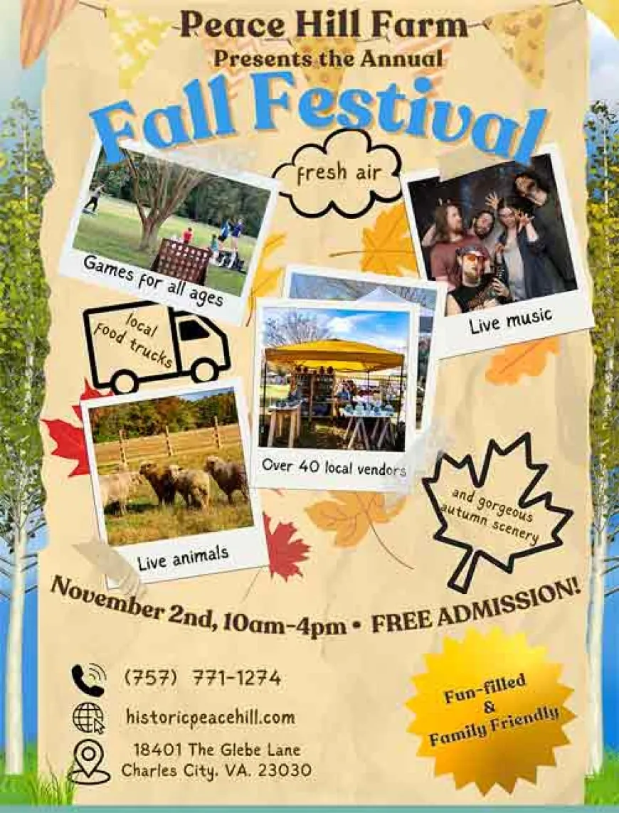 Fall Festival and Fiber Fair at Peace Hill Farm – Saturday, November 2