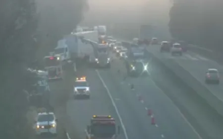 Tractor-trailer crash causes delays on I-85 in Dinwiddie County