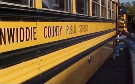 Dinwiddie school bus with kids on board involved in crash on I-95 in Richmond