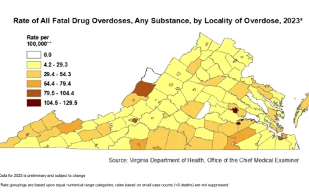 Preliminary report lists Richmond among localities with highest rate of deadly drug overdoses in 2023