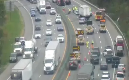 All lanes closed on I-95 South in Richmond due to multi-vehicle crash
