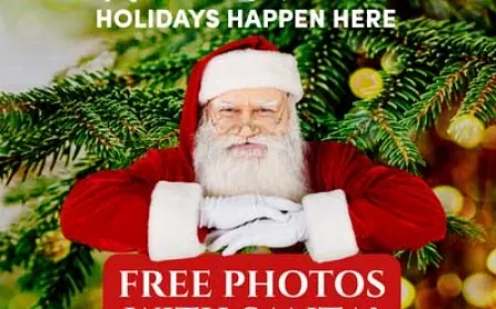 Free Photos with Santa in New Town Williamsburg 2024! See dates and times