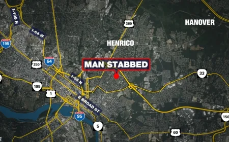 Man stabbed in chest in Richmond, fighting for life