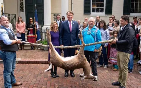 347th Tax Tribute Ceremony held with Gov. Youngkin, tribal citizens of Mattaponi and Pamunkey