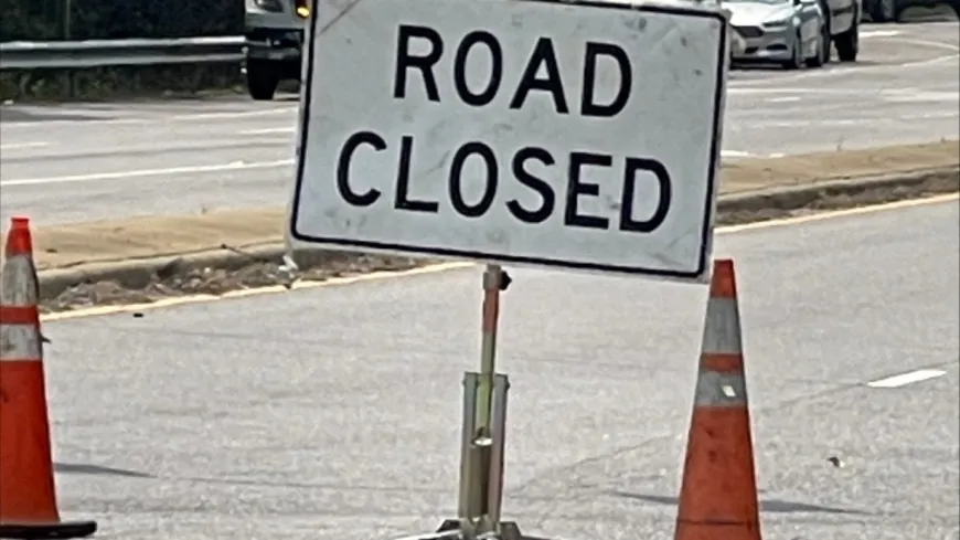 Petersburg roadway closed after power pole damaged in crash