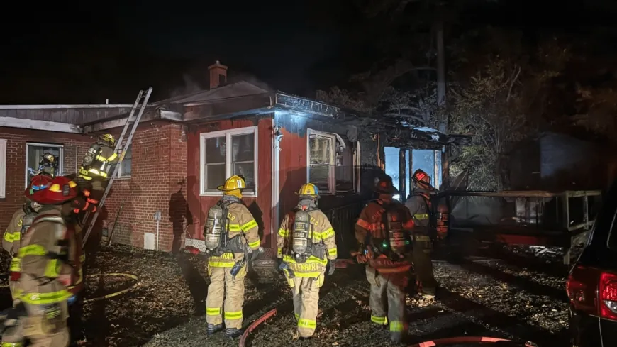 Residents evacuate safely from house fire in Chesterfield