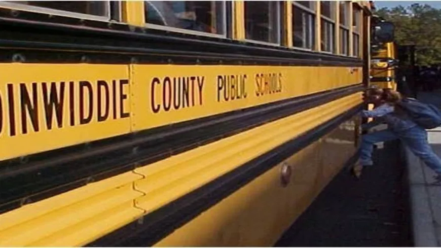 Dinwiddie school bus with kids on board involved in crash on I-95 in Richmond