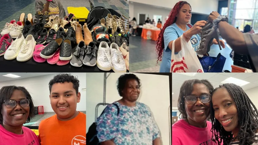 ‘Every pair of shoes is spreading love’: This Chesterfield woman has donated shoes to her community for years