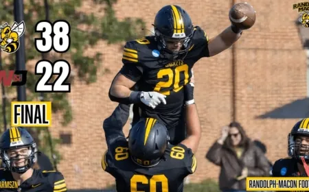 No. 15 Randolph-Macon Football advances to third round of DIII NCAA playoffs