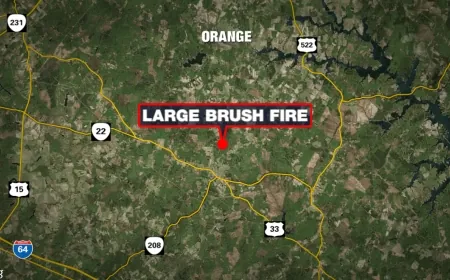Firefighters battled 5-acre brush fire in Louisa