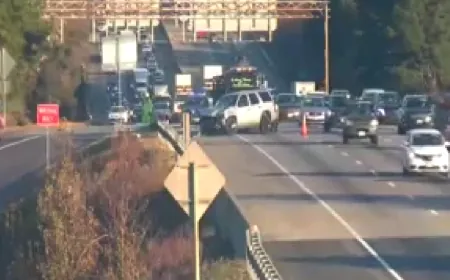 Crash causes traffic delays on I-95 in Chesterfield County