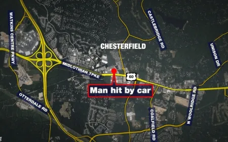 Man seriously injured after being hit by car in Midlothian