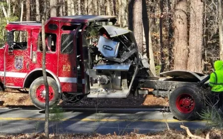 Firefighter injured in Charles City fire engine crash