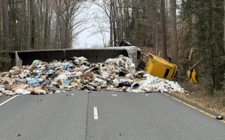 Tractor-trailer driver seriously hurt in New Kent crash, clean-up to take hours