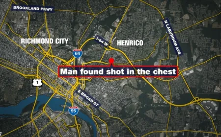 Man fighting for his life after being shot in chest in Richmond’s East End