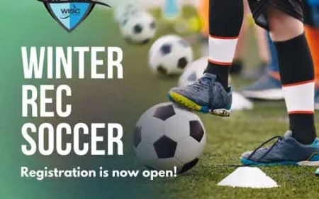 Upcoming Sports Registrations at THE WISC for kids and adults