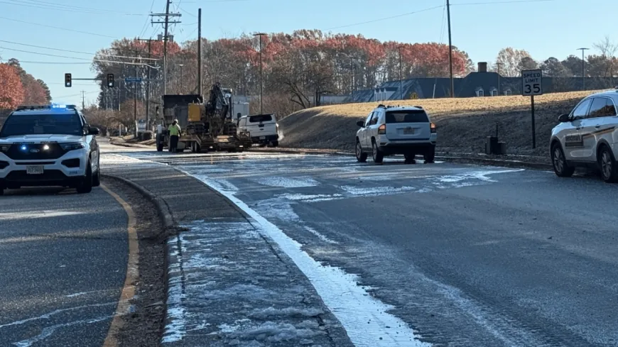 Water main break causes road closure on Gayton Road in Henrico County