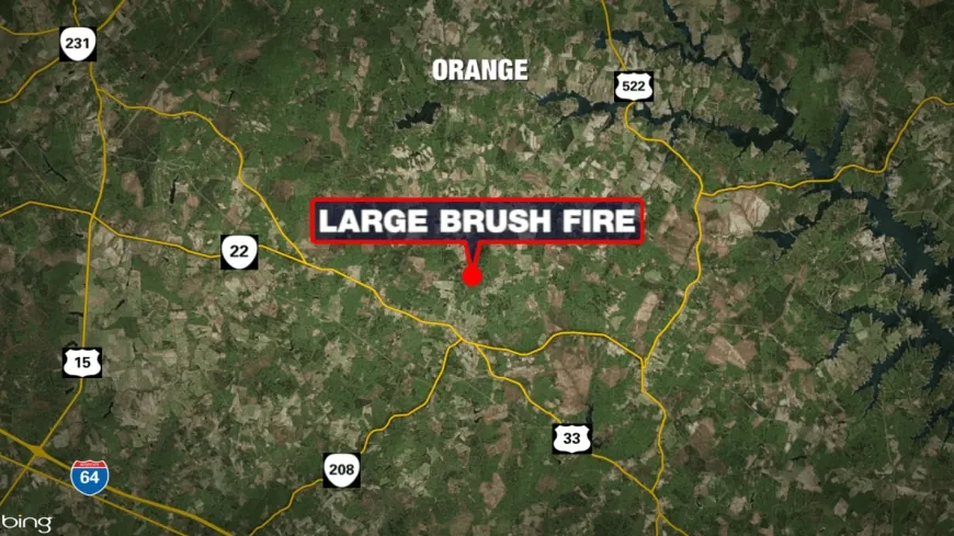 Firefighters battled 5-acre brush fire in Louisa