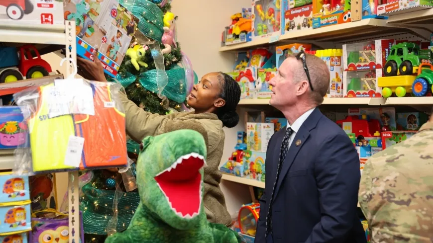 PHOTOS: Youngkin, other leaders help Prince George military members shop for free holiday toys