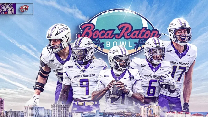 James Madison to Take on Western Kentucky in 2024 Boca Raton Bowl