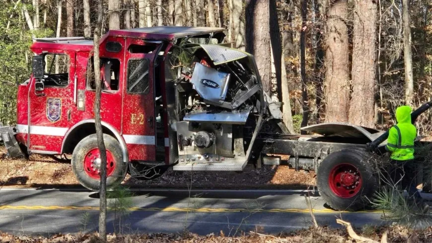 Firefighter injured in Charles City fire engine crash