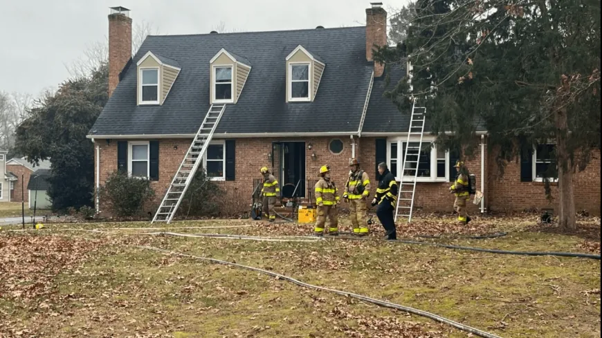 Fire sparked by equipment burns through Chesterfield home