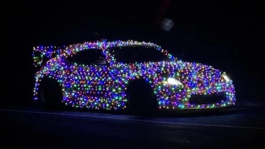 Can I decorate my car with holiday lights in Virginia?