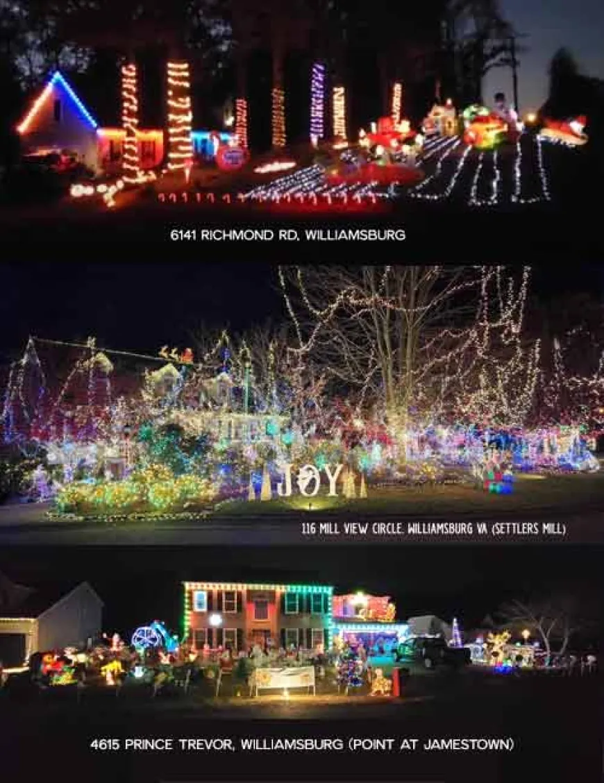 Winning Homes on Shimmer & Shine Holiday Lights Contest and Map 2024