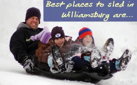 Best places to go sledding in Williamsburg, York County, WJCC and New Kent!