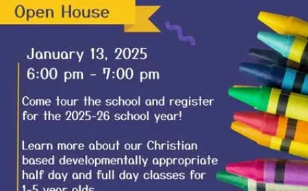 King of Glory Preschool Open House – January 13, 2025