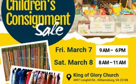 King of Glory Children’s Consignment Sale – March 7 & 8