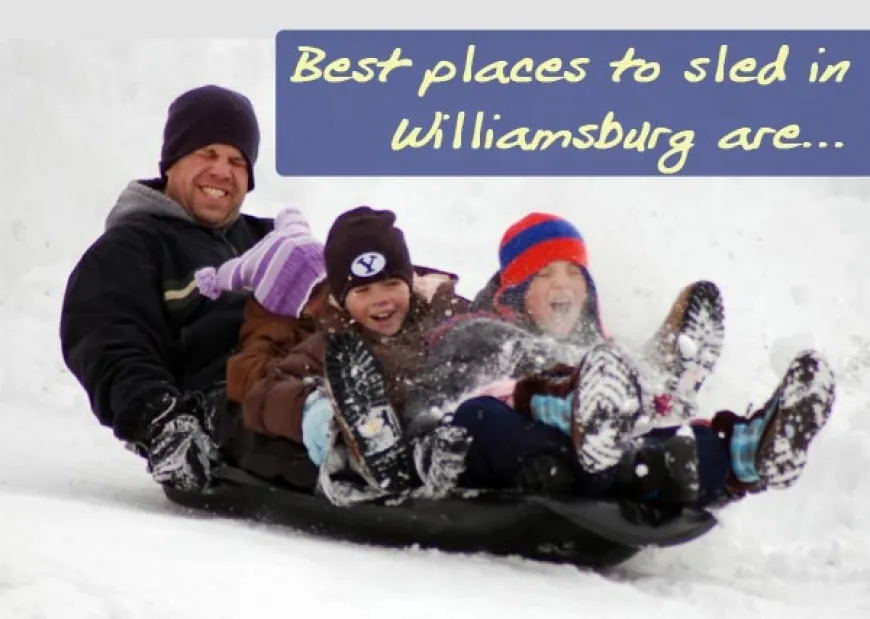 Best places to go sledding in Williamsburg, York County, WJCC and New Kent!