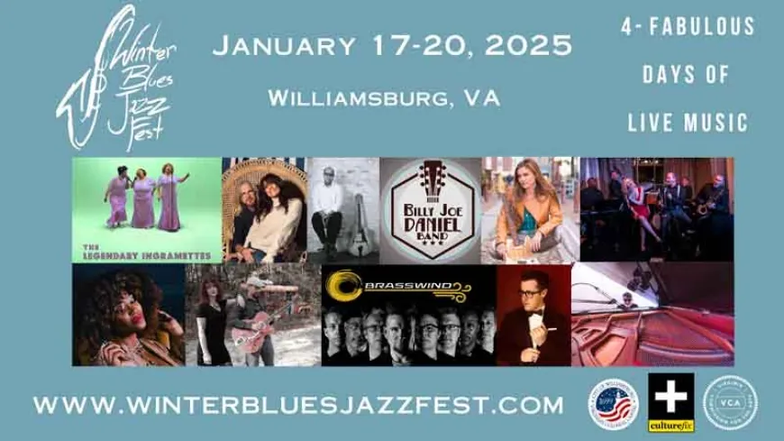 Winter Blues & Jazz Festival will be January 17 – 20, 2025! Get your tickets!