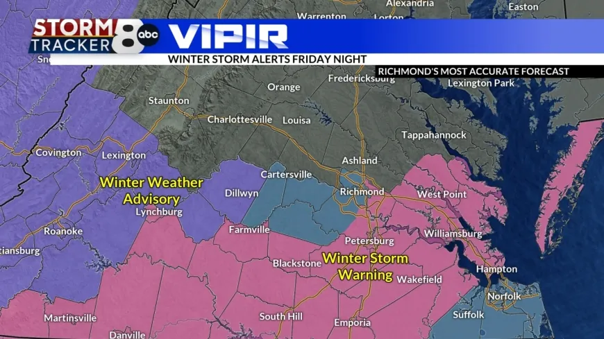 StormTracker 8: Snow on the way for Friday night