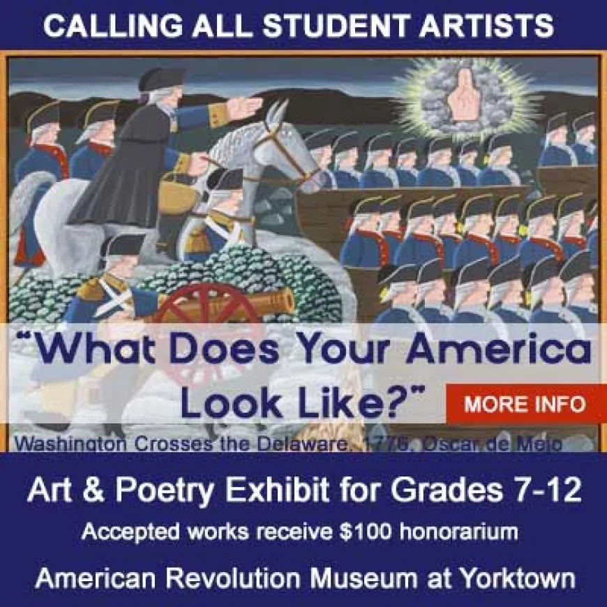 Student Artist Submission for American Revolution Museum at Yorktown – $100 Honorarium