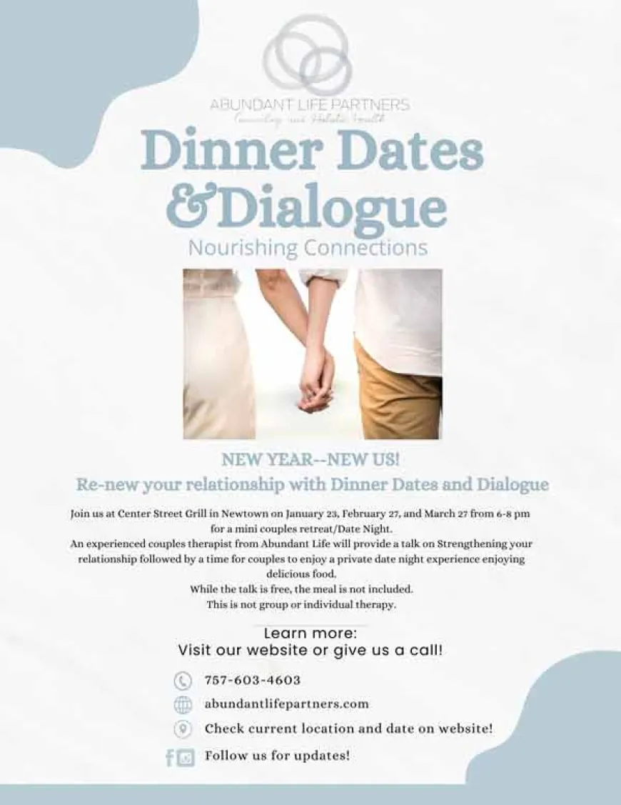 Dinner Dates and Dialogue on January 23 – Signup!