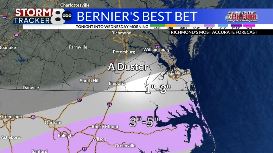 StormTracker 8: Snow showers tonight; Cold tomorrow